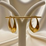 Oval Vintage Tokalı Küpe