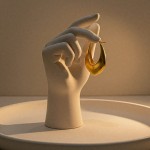 Oval Vintage Tokalı Küpe