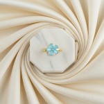 Turkuaz Papatya Yüzük