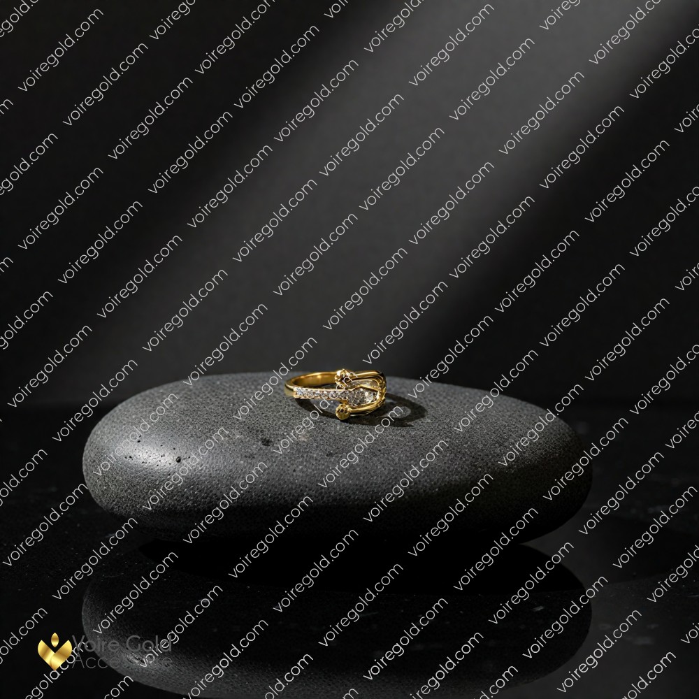 Toka Detaylı Pave Yüzük