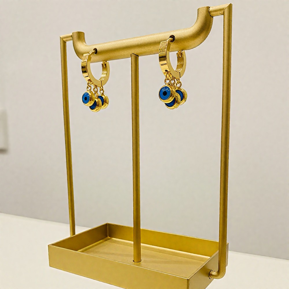 Nazar Sallantılı Küpe