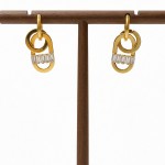 Baget Taşlı Kilit Küpe