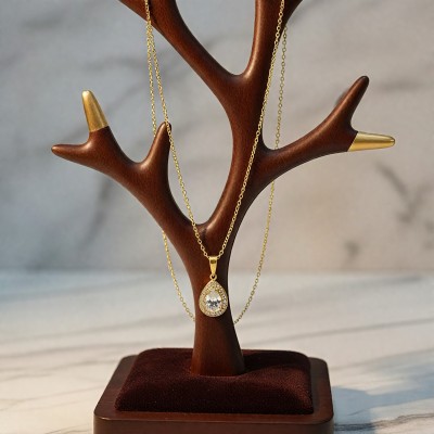 Çerçeveli Damla Kolye