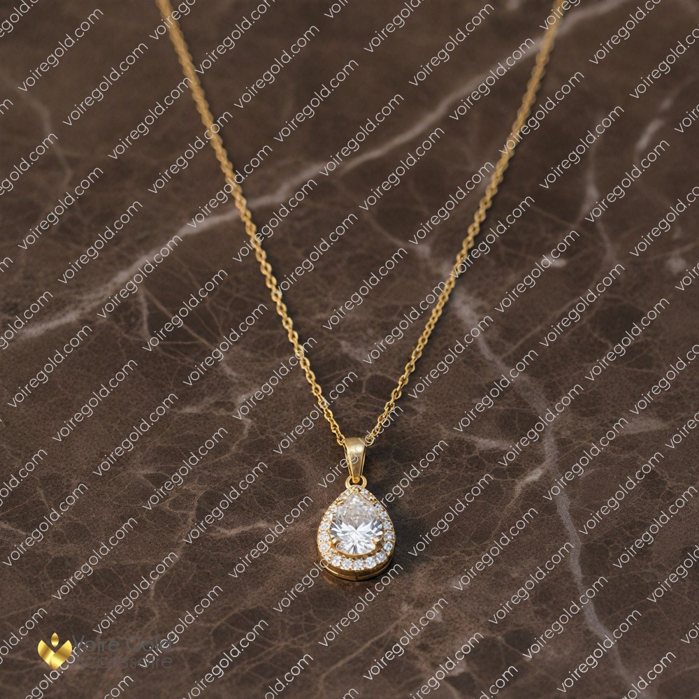 Çerçeveli Damla Kolye