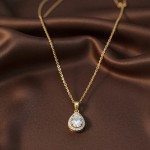 Çerçeveli Damla Kolye