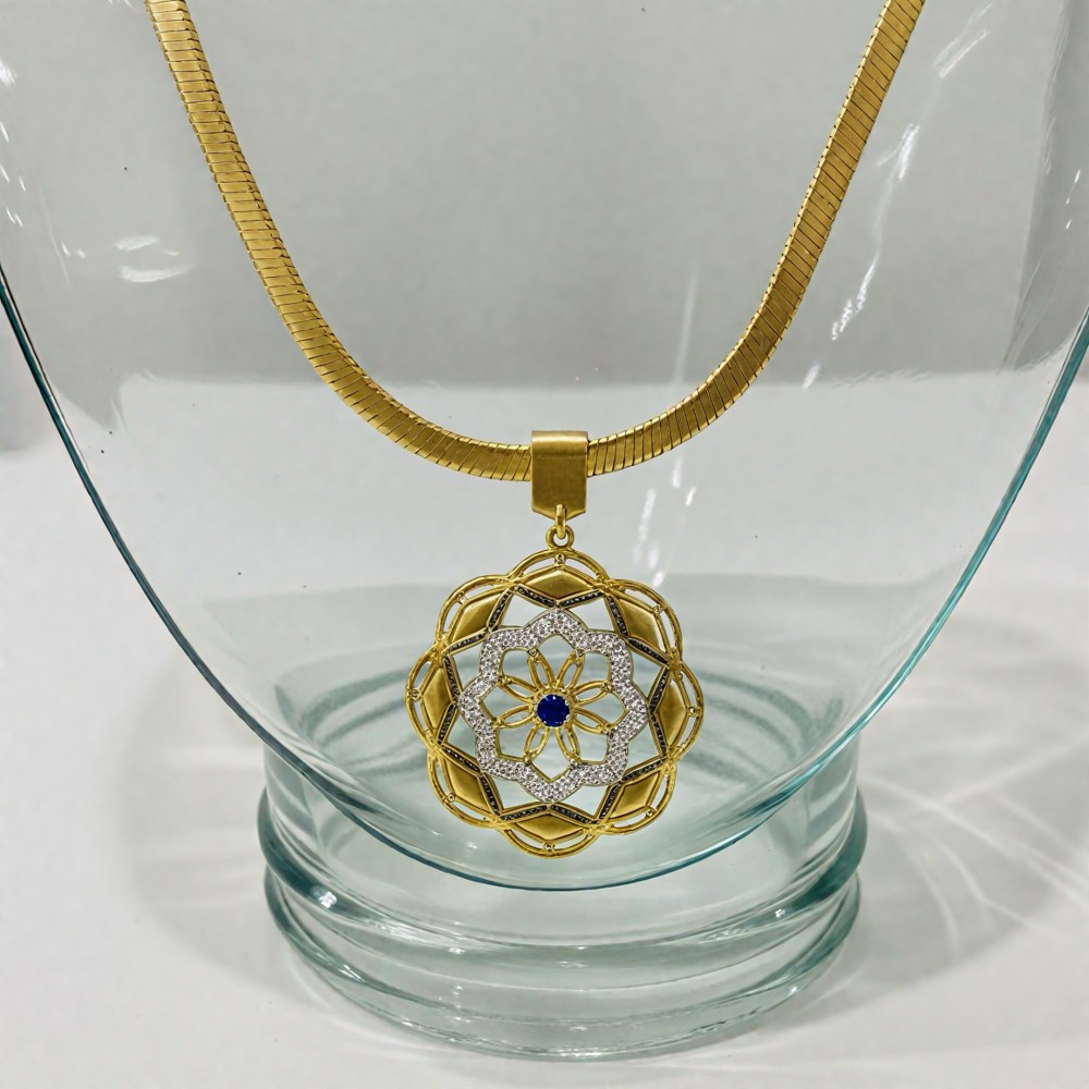 Taşlı Mandala Kolye