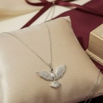 Rodyum Anka Kuşu Kolye