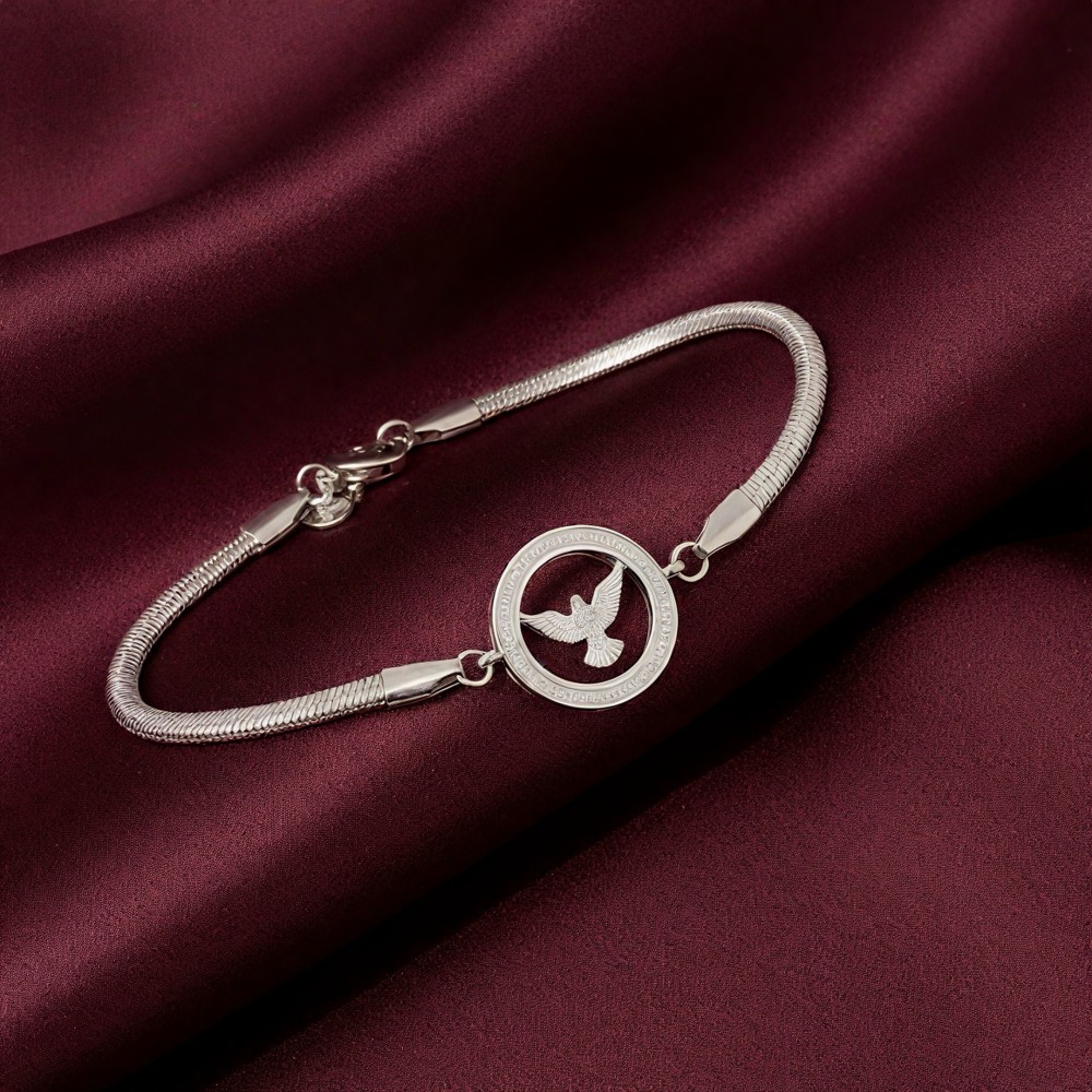 Rodyum Anka Kuşu Bileklik