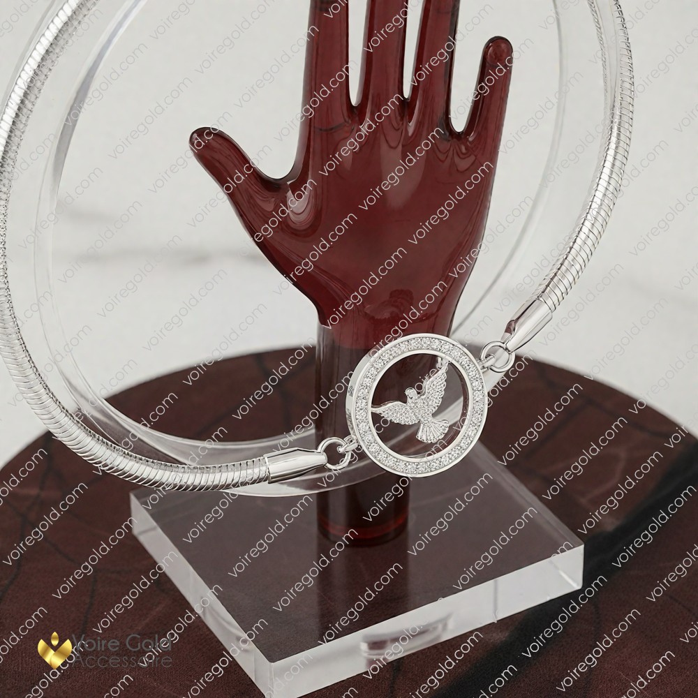 Rodyum Anka Kuşu Bileklik