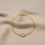 Kare Tektaşlı Bileklik