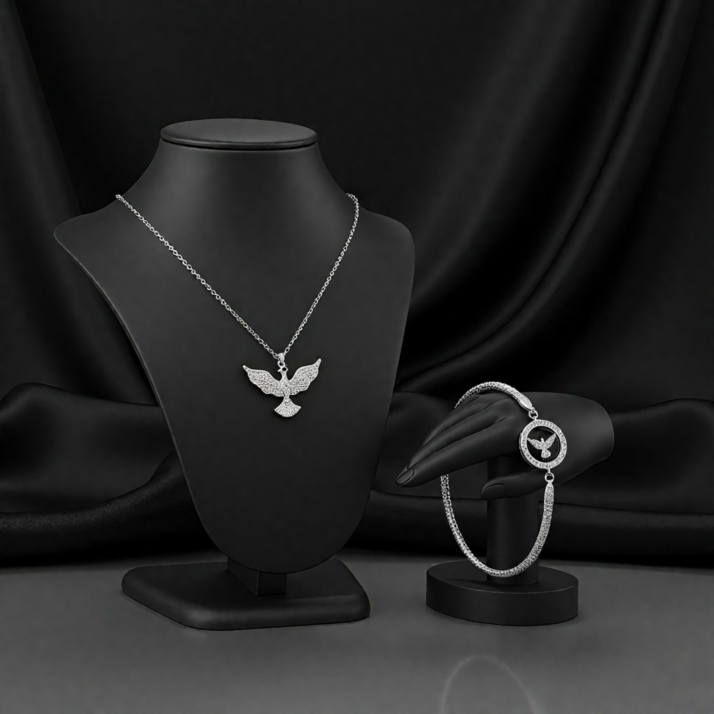 Rodyum Anka Kuşu 2'li Set