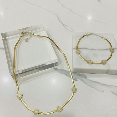 Zincirli Kalp 2'li Set