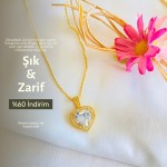Altın Kaplama Aşk Baget Kolye