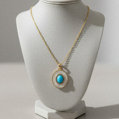 Turkuaz Okyanus Kolye