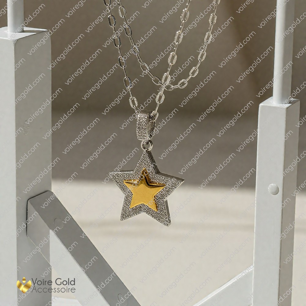 İki Tonlu Yıldız Kolye