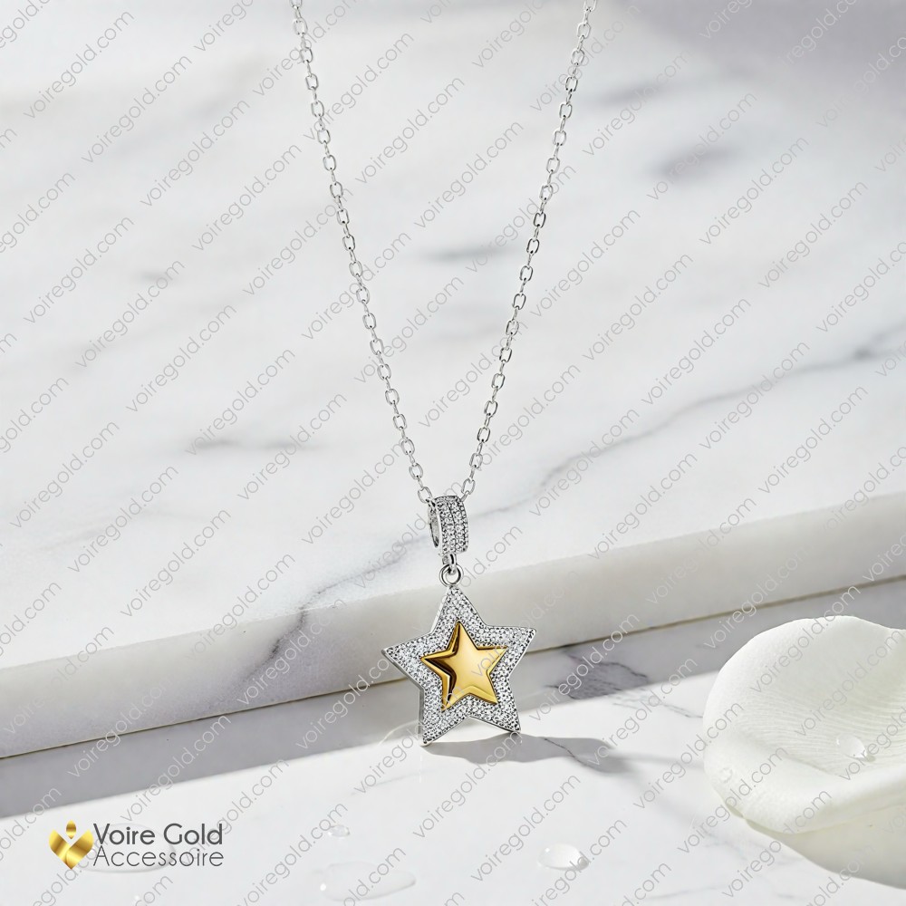 İki Tonlu Yıldız Kolye