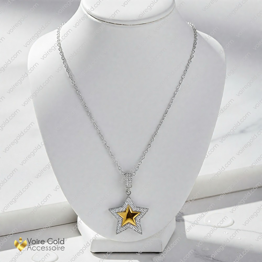 İki Tonlu Yıldız Kolye